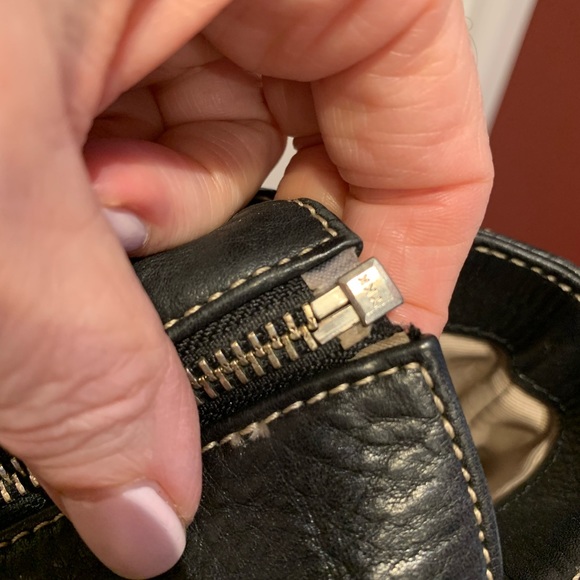 Coach Black Leather Tote / Purse - Picture 9 of 11